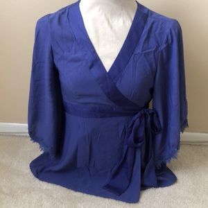 Nanette Lapore wrap top with sleeves